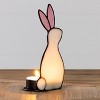 Transpac Stained Glass Rabbit Tea Light Holder Home Decorations Easter - 2 of 2