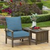 ARDEN Outdoor Deep Seat Cushion Set, 22 in x 24 in, Weather-Proof, Rain-Proof, Fade Resistant Patio Cushion French Blue Texture - 2 of 4