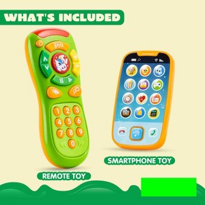 JOYIN Remote Control Phone with Music and Smartphone Toys for Baby 2 Packs Christmas Birthday Gifts for Baby, Infants, Kids, Boys - 1 of 4