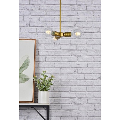 Reyes Mini Brass 3-Light LED Indoor/Outdoor Pendant