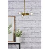 Elegant Lighting Reyes 3 lights brass pendant - 2 of 4