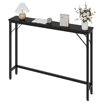 Trinity Narrow Console Table, 39.3" Small Entryway Table, Thin Sofa Table, Side Table, Display Table, for Hallway, Bedroom, Living Room, Foyer