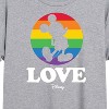 Women's Disney Love Oversized Graphic T-Shirt - Heather Grey - X-Large - 2 of 4