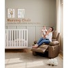 Coucheta Recliner Chair with Heat & Massage, 360¡ã Swivel Rocking Chair with Cup Holder, PU Leather Recliner for Living Room Bedroom - 3 of 4