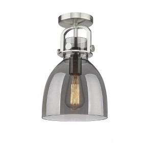 Newton Bell - 1 Light Flush Mount In Industrial Style-12.5 Inches Tall and 8 Inches Wide - 1 of 1