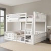 KWPZQEB Bunk Bed, Wooden Bunk Bed w/ Ladder & Safety Guardrails, Pegboard & Bookshelf, Floor Bunk Bed, No Box Spring Needed - 3 of 4