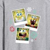 Men's - SpongeBob SquarePants - Christmas Photo Collage Long Sleeve Graphic T-Shirt - 2 of 4