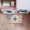 Stupell Industries Nautical Flag with Compass Printed Anti-Fatigue Floor Mat, design by Kim Allen, 30"x18" - 3 of 4