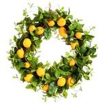 Evergreen Bountiful Lemon Wreath, 24"