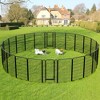 Yaheetech 6 Panels 47.5" Dog Playpen Panels Iron Dog Cat Exercise Barrier, Black - 2 of 4