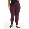 June + Vie by Roaman's Women's Plus Size Classic Ankle Legging - 4 of 4