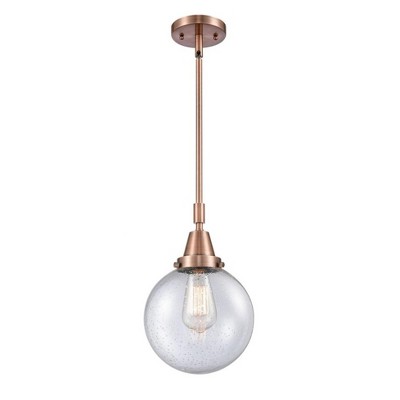 Beacon - 1 Light Stem Hung Mini Pendant In Industrial Style-12.63 Inches Tall and 8 Inches Wide