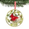 Crystal Expressions 3.0 Inch Pinecone Cardinal Ornament Christmas Acrylic Red Bird Tree Ornaments - image 2 of 3