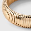 SUGARFIX by BaubleBar Chunky Gold Stretch Bracelet - Gold: Steel Material, 6.5" Length - 4 of 4