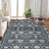Metro Collection Area Rug - Non Slip, Stain Resistant, Washable Floral Design, Ideal for High Traffic Areas In Living Room, Bedroom - 2 of 4