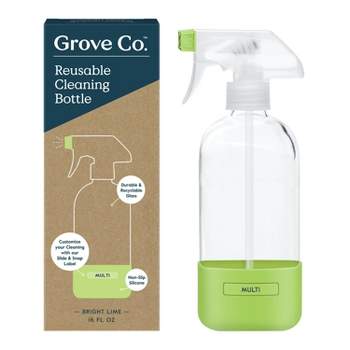 Grove Co. Bubble-Up Dish Soap Dispenser & Brush Set, Ergonomically Designed Dish Scrubber, Removes Tough Messes, Gentle on di
