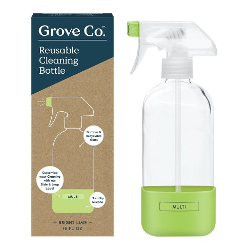 Grove Co. Reusable Cleaning Glass Spray Bottle - Bright Lime : Target