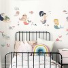 Sweet Pastel Mermaids Peel and Stick Wall Decal - RoomMates: Vinyl Self-Adhesive Decor for Kids' Rooms, 31pc - 3 of 4