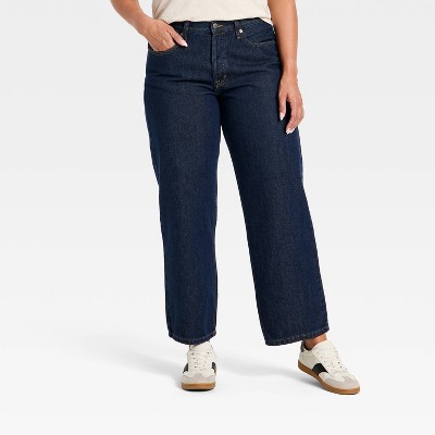 Women's Mid-Rise 90's Baggy Denim Jeans - Universal Thread' - image 4