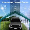 Heavy Duty UV Resistant Waterproof Carport Canopy, Portable Garage for Car, Boat, Parties, and Storage Shed - 4 of 4