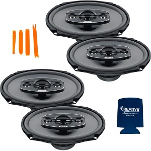 Hertz Audio 2 Pairs of X-690 UNO Series 6x9" 4-Way Coaxial Speakers - 1 of 4