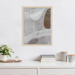 Amanti Art Creek Stones II by Vanna Lam Wood Framed Wall Art Print - 1 of 4