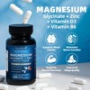 Magnesium Glycinate 500mg with Zinc, Vitamin D3+ Vitamin B6, Enhance Immunity - 2 of 4