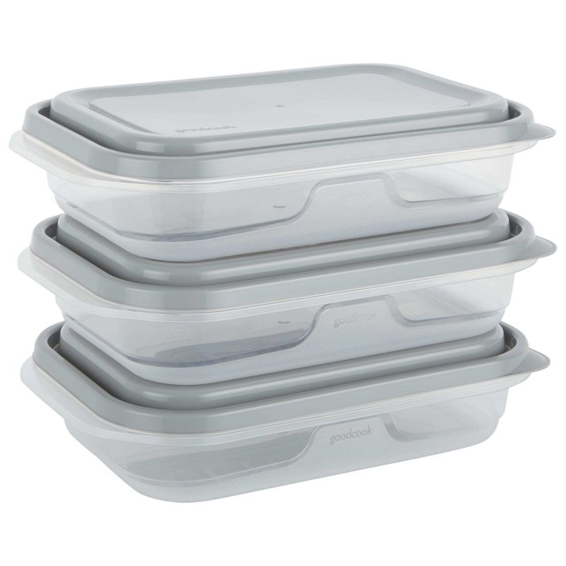 GoodCook EveryWare Rectangle 4 Cups Food Storage Container - 3pk, 1 of 8