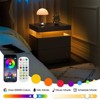 PAGED LED Nightstand Storage Bedside Table Modern End Side with 2 Drawers for Bedroom, Easy Assembly - 3 of 4