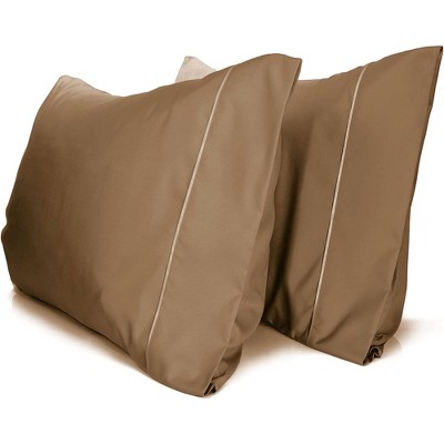 LuxClub 2 PC Performance Microfiber Solid Pillowcase Set