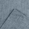 Ellis Curtain Lisa Solid Poly Cotton Duck Fabric Tailored Panel Pair with Ties Dusty Blue - 4 of 4