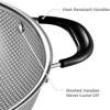 18/8 Stainless Steel Colander, Easy Grip Micro-Perforated 5-Quart Colander, Strainer with Riveted and Heat Resistant Handles - 3 of 4