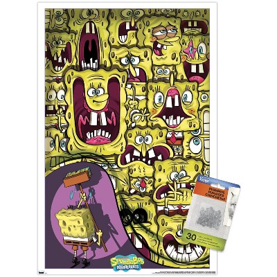 Trends International Nickelodeon Spongebob 25th - Faces Unframed Wall Poster Prints