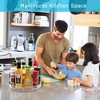 LunaLulinlk Clear Rotating Lazy Susan Turntable Organizer for Kitchen Cabinets Spices 9.25 inch Storage Containers - 2 of 4