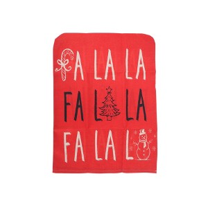 Unique Bargains Dining Chair Slipcovers Faux Linen Red 22.44"x18.11" 1 Pc - 1 of 4