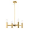 Livex Lighting Copenhagen 4 - Light Chandelier in  Satin Brass - 2 of 4