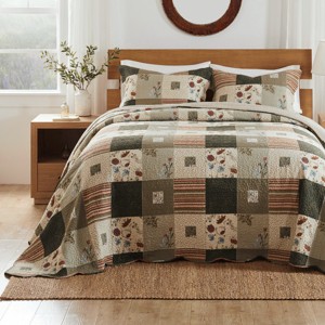 Greenland Home Fashions 3-Piece Sedona King/Cal King Bedspread Set, 120X118 Inch - 1 of 4