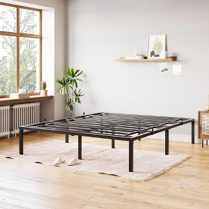 Metal Bed Frame, Heavy Duty Platform Bed Frame with Ample Storage, No Box Spring Needed, No Noise, Easy Assembly Mattress Foundation - 1 of 4