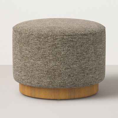 Round Ottoman with Plinth Base - Hearth & Hand™ with Magnolia