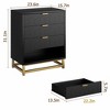 Dresser for Bedroom, 4 Drawer Dresser with Metal Legs, Wood Dresser Chest Organizer with Wide Storage - 3 of 4
