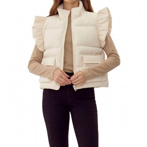 Women's Sprea Neck Puffer Vest - Jodifl - 1 of 3