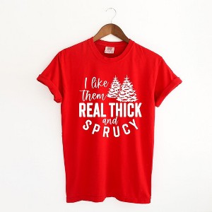 Simply Sage Market Women's Real Thick and Sprucy Short Sleeve Garment Dyed Tee - 1 of 4