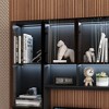 Famapy Black Spacious Double Desk Workstation Light Strips USB Ports - 4 of 4