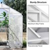 6x4 FT Greenhouse for Outdoors, Polycarbonate Greenhouse with Quick Setup Structure and Roof Vent - 2 of 4