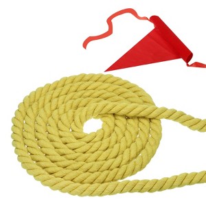 Unique Bargains Natural Thick Cotton Twisted Tug of War Rope 1 Pc - 1 of 4
