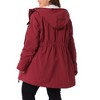 Agnes Orinda Women's Plus Size Fall Long Sleeve Hooded Warm Barn Jackets with Pockets - 4 of 4
