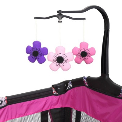 Floral Garden Portable Nursery Center with Bassinet and Changing Station