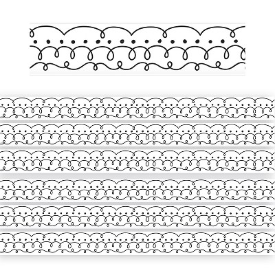 Teacher Created Resources Die-Cut Border Trim 2.1875'' x 35' Squiggles and Dots 6/Pack (TCR8340-6)