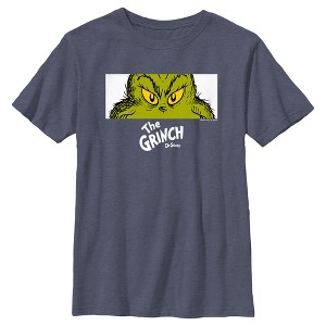Boy's Dr. Seuss Grinch Eyes Crop T-Shirt - 1 of 4