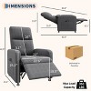GustoWave Power Recliner Chair with Massage and Heat, Overstuffed Tall Back, Padded Seat, Home Theater Seating for Living Room - 2 of 4